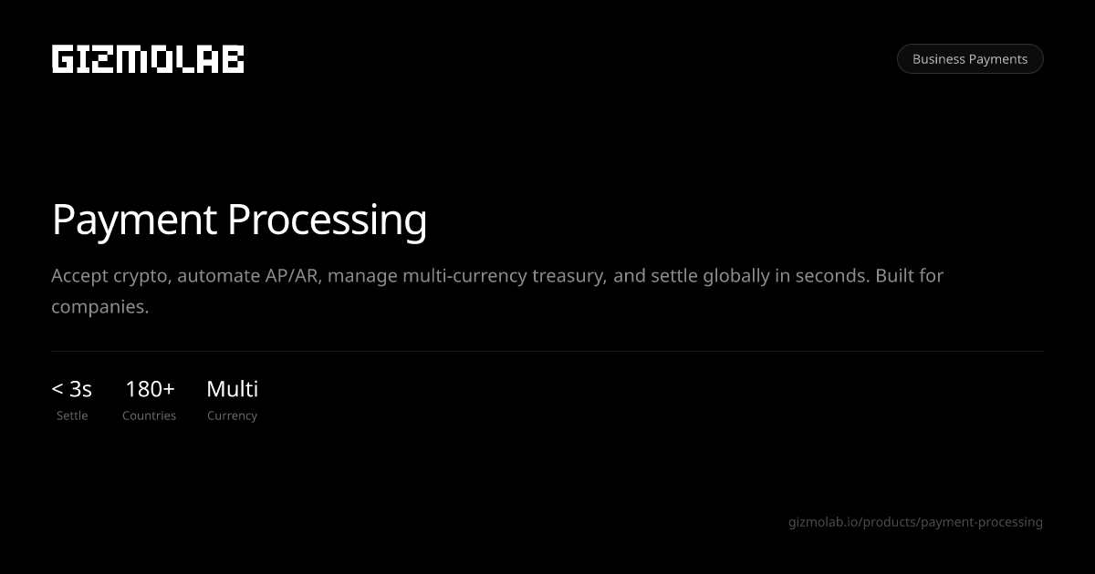 Payment Processing for Companies | Crypto & Stablecoin Business ...